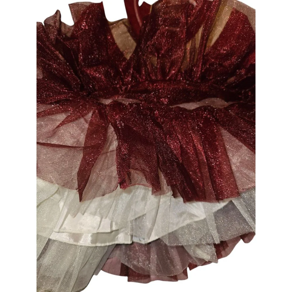 Ooh! La, La! Couture Dress Girl's 4T Red White NEW